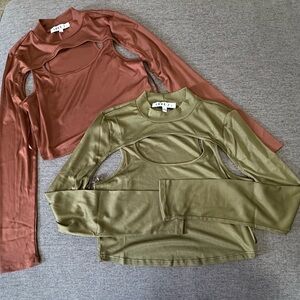 2 Love J Tops With Cut Outs